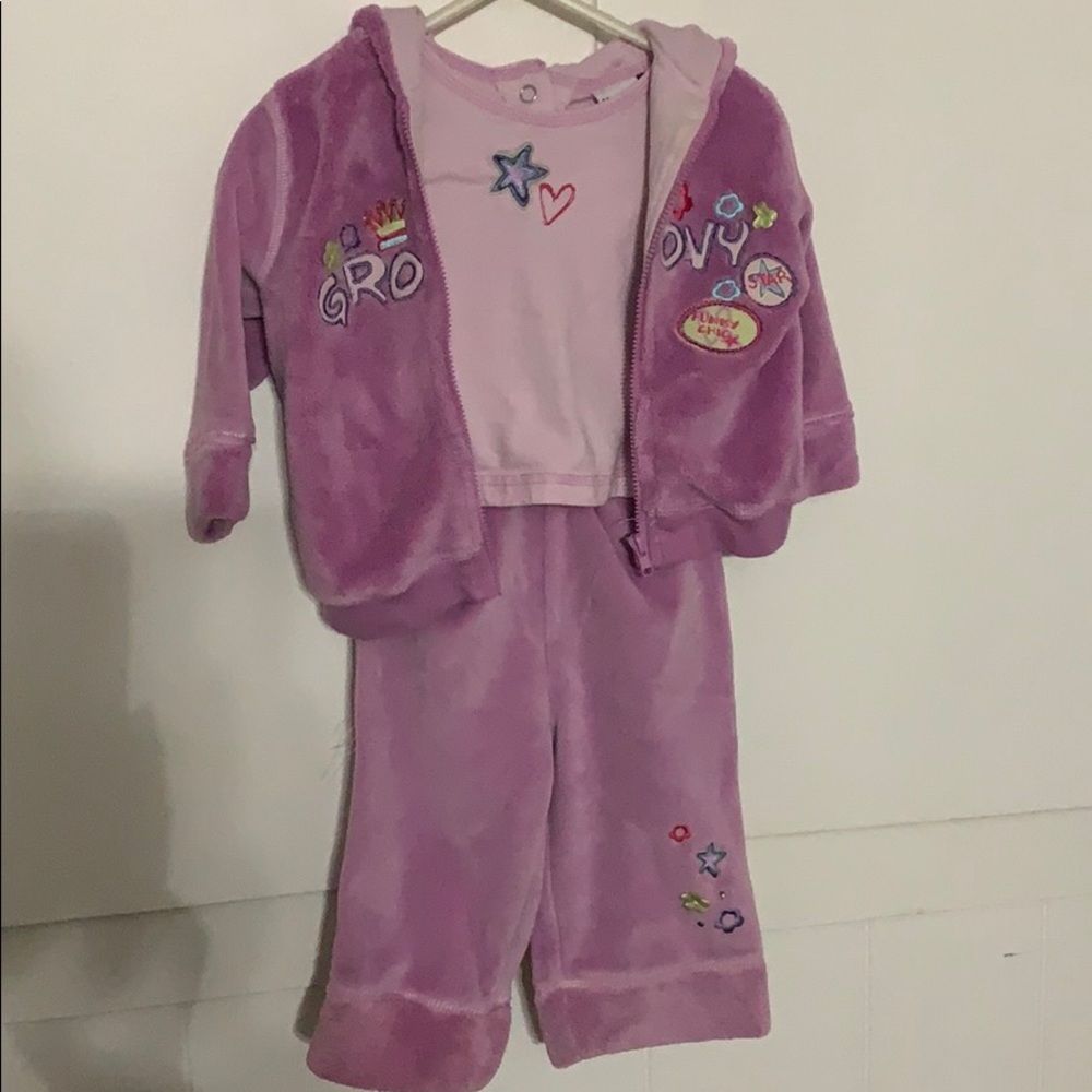 Vitamin Kids 3pc Velour Set